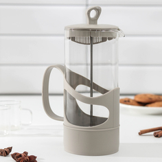 Herevin Френч-пресс «Арабика», 1 л, цвет серый