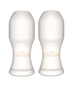 Дезодорант-антиперспирант с шариковым аппликатором Avon Cherish, 2 шт.