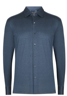 Рубашка мужская Corneliani 130469 синяя 40