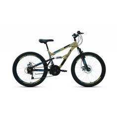 Велосипед 24 FORWARD ALTAIR MTB FS (DISK) (Двухпод.) (18-ск.) 2022 (р.15) бежевый/черный
