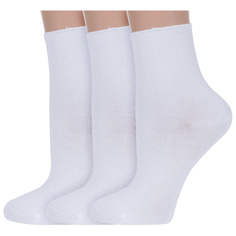 Комплект носков женских ХОХ 3-G-1423 белых 25