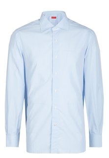 Рубашка мужская ISAIA 98651 голубая 40