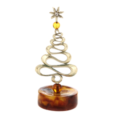 Статуэтка с янтарем «Новогодняя елка» Russia The Great