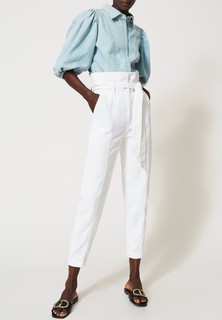 Брюки женские TWINSET 128389 белые 40 IT