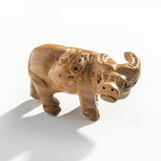 Статуэтка, Raritetus, "Крыса на быке", самшит, резьба, тонировка, Япония, 1980-1990 гг. Однажды