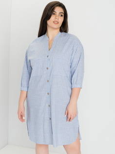 Рубашка женская SAMOON by GERRY WEBER 860037-21210-8582 голубая 50