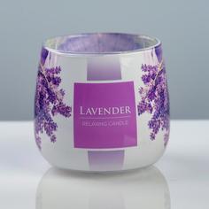 Свеча ароматическая в стакане "Лаванда", 8?7,2 см 5168721 Trend Decor Candle