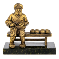 Бронзовая статуэтка «Лапотник» Russia The Great