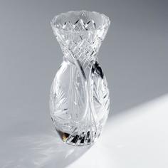 Ваза, Raritetus, для цветов с резным декором, хрусталь, алмазная грань, СССР, 1970-1990 гг Однажды