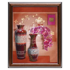 Картина Две вазы 20х25(23,5х28,5) см No Brand