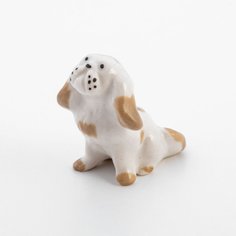 Статуэтка "Пекинес", фарфор, роспись, ЛФЗ, СССР, 1986-1989 гг. Однажды