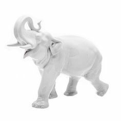 Статуэтка "Слон", фарфор, крытье, (ЛФЗ), скульптор Б.Я. Воробьев, СССР, 1950-1970 гг. Однажды