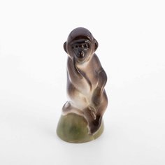 Статуэтка, Raritetus, "Обезьяна", аэрография, аэрография, ЛФЗ, СССР, 1986-1989 гг. Однажды