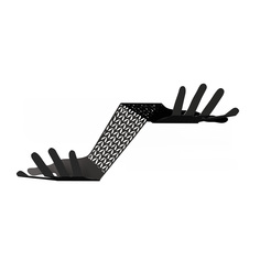 Настенная вешалка с полкой "Руки" TEMPACHE для одежды и аксессуаров, 22х59х14 см, черная