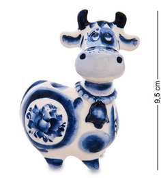 Фигурка Корова с колокольчиком (Гжельский фарфор) ГЛ-654 113-708366 Art East
