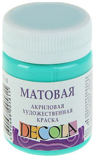 Акриловая краска Невская Палитра Decola Matt мятный 50 мл