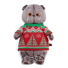 Мягкая игрушка BUDI BASA Басик в свитере с елками 22 см, Ks22-189