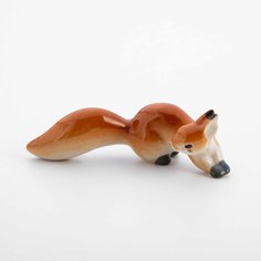 Статуэтка "Белка", фарфор, роспись, ЛФЗ, скульптор П.П. Веселов, СССР, 1970-1991 гг. Однажды