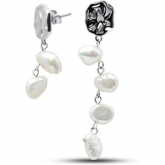 Серьги с жемчугом из серебра Silver wings 0221114167a