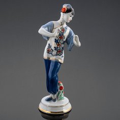 Статуэтка, Raritetus, "Танцующая китаянка", фарфор, ДФЗ Вербилки, СССР, 1954-1965 гг. Однажды
