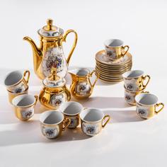 Кофейный сервиз, Raritetus, на 10 персон, фарфор, золочение, деколь, Германия, 1931-1940гг Однажды