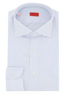 Рубашка мужская ISAIA 100677 синяя 43