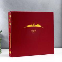 Фотоальбом 608 фото 13х18 см 9х13 см The Classic в коробке, бордовый 32х29,5х5,5 см No Brand