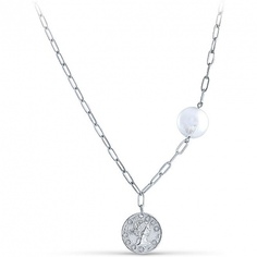 Колье с жемчугом из серебра Silver wings 25ne0582a-204 38