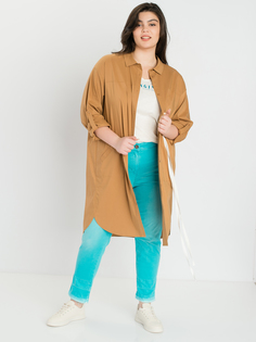 Рубашка женская SAMOON by GERRY WEBER 830015-21200-7120 коричневая 46