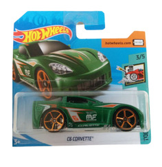 Машинка Hot Wheels коллекционная C6 CORVETTE зеленый/черный FJY46