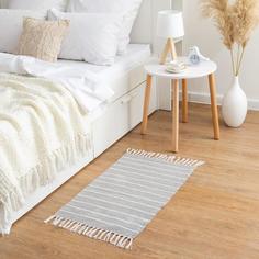 Ковер Strip Grey 50х80 ± 3 см, 1400 гр/м2, 100% хлопок No Brand