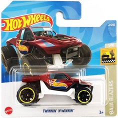 Машинка Hot Wheels коллекционная TWINNIN N WINNIN бордовый/черный HCW83