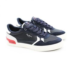Кроссовки мужские Pepe Jeans London KENTON BRITT MAN PMS30707 синие 45 EU