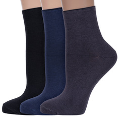 Комплект носков женских ХОХ 3-G-1406 черных; серых; синих 23
