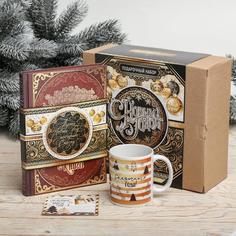 Подарочный набор «С новым годом» ч/з, Книга, кружка No Brand