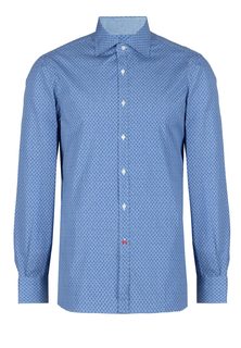 Рубашка мужская ISAIA 100664 голубая 41