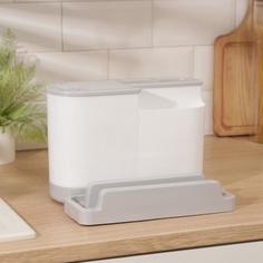 Подставка для ножей и досок, 28×21×19 см, цвет МИКС No Brand