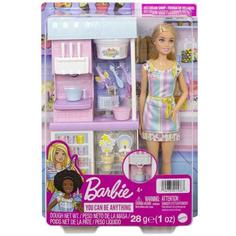 Кукла Barbie Магазин мороженого HCN46
