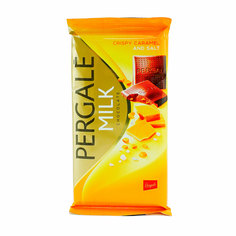 Шоколад Pergale молочный с хрустящей карамелью и солью 100 г