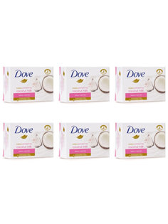 Крем-мыло Dove Кокос 100гр, 6 штук