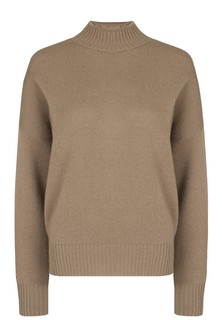 Водолазка женская ALLUDE 128796 коричневая M