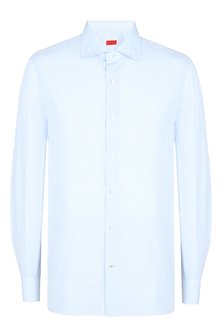 Рубашка мужская ISAIA 100681 голубая 43