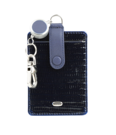 Бейдж Petek 1855 602.41V.F60 темно-синий, фиолетовый под рептилию лаковый