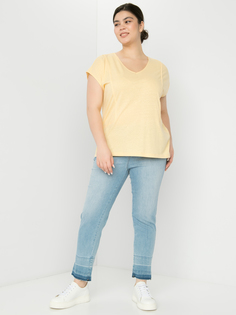 Футболка женская SAMOON by GERRY WEBER 871055-26221-4180 желтая 42