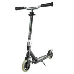 Самокат TT городской JOGGER 145 1/4 (Колеса 145 мм рама ALU) СКЛАДНОЙ BLACK/GREEN Tech Team