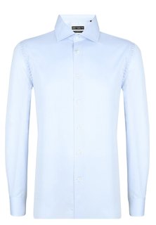 Рубашка мужская Corneliani 98495 голубая 44