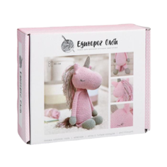 Амигуруми: Мягкая игрушка Единорожик Олби набор для вязания 10 × 4 × 14 см Арт Узор