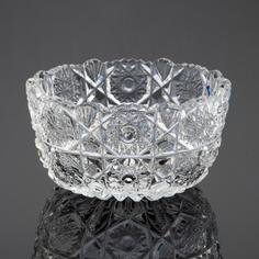 Ваза конфетница, алмазная грань, хрусталь, СССР, 1970-1990 гг. Однажды