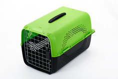 Авиа переноска для домашних животных Чистый котик 48,5х32х30 см, зеленый