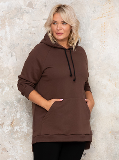 Худи женское Sparada Нью-Йорк коричневое 48-50 RU